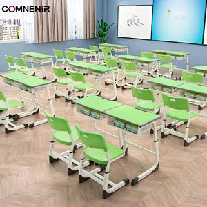 Goedkope, hoogwaardige dubbele schooltafel en -stoel - Product Image 3