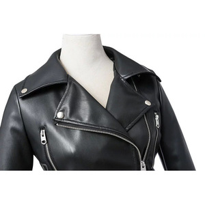 <span class=keywords><strong>Veste</strong></span> en Cuir <span class=keywords><strong>Moto</strong></span> Courte et Tendance Taille Haute <span class=keywords><strong>Femme</strong></span> Nouvelle Collection Automne 2024 - Product Image 6