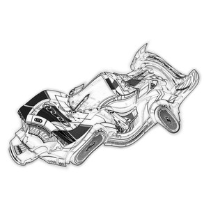 1:8 mattoncini tecnici Super Racing Car modello KDZ76921 274 pz Set di blocchi di costruzione per bambini - Product Image 3