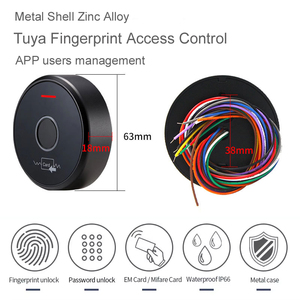 Vân tay kiểm soát truy cập thông minh khóa tuya App RFID 125Khz Wiegand <span class=keywords><strong>wifi</strong></span> ngoài trời không thấm nước an ninh kim loại - Product Image 6