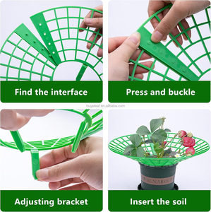 <span class=keywords><strong>Support</strong></span> de <span class=keywords><strong>support</strong></span> de culture en plastique <span class=keywords><strong>pour</strong></span> plantes de fraises avec 3 pieds robustes - Product Image 4