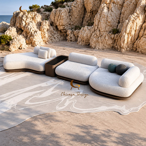 Divani per Soggiorno di Villa, Design Moderno Curvo, Arredamento per Salotto, Divano Componibile di Lusso in Stile Italiano - Product Image 2