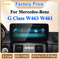 STWEI2026 Sistema Multimedia Inalámbrico para Auto con Android 15, CarPlay, USB, Pantalla IPS de 10.25/12.3 Pulgadas para Mercedes Benz Clase G
