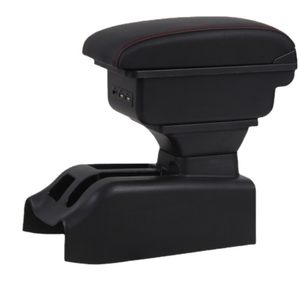 <span class=keywords><strong>Allemagne</strong></span> Voiture Double Couches Glissière USB design pu cuir accoudoir de voiture console box pour <span class=keywords><strong>VW</strong></span> golf 4 - Product Image 2