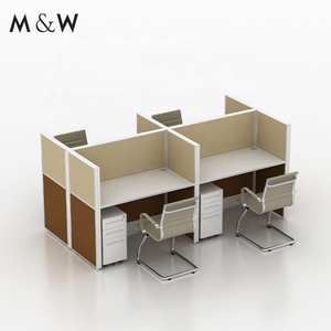 เฟอร์นิเจอร์มืออาชีพทันสมัย M & W แผงไม้เดี่ยวแยกส่วนพาร์ทิชันสำนักงาน - Product Image 6