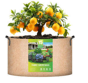 Meilleurs sacs de culture pliables écologiques réutilisables de 15 gallons, couleur beige, lot de 10, en tissu non tissé, pour une aération optimale - Product Image 1