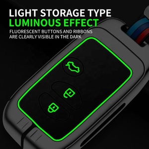 เคสกุญแจ<span class=keywords><strong>รถ</strong></span>ยนต์โลหะผสมสังกะสี<span class=keywords><strong>ราคา</strong></span>ประหยัด พร้อมซิลิโคนนุ่มด้านใน ป้องกันรอยขีดข่วน ปุ่มเรืองแสง สำหรับกุญแจรถยนต์โตโยต้า - Product Image 3