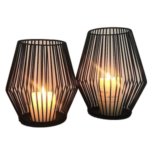 Farol Solar de Bambú Hecho a Mano, Decoración para el Hogar, Adorno Colgante para Exteriores, para Patio y Jardín - Product Image 1