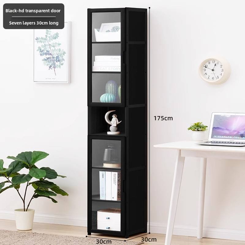 [hd transparent door] black - seven layers 30 long (double door)