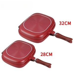 Sartén de parrilla doble a precio barato, sartén de doble cara, sartén de aluminio, sartén doble, utensilios de cocina - Product Image 6