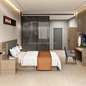 Affordable Hotel Japanese Style Tatami <b>Bed</b> Set Wood <b>Frame</b> Low <b>Platform</b> Twin <b>Beds</b> with Soft Headboard for 3 Star Hotel - Product Image 3
