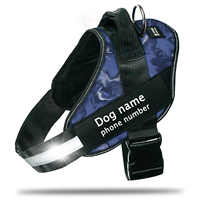 Harnais tactique pour chien avec informations personnalisées, accessoires réfléchissants de sécurité, ensemble harnais et laisse pour chiot, fabrication