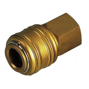 Raccord rapide de style allemand avec filetage interne en cuivre pour outils pneumatiques - Product Image 1