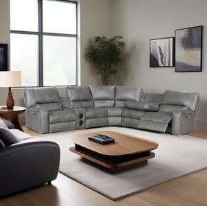 Moderne Wohn möbel Elektrische Liege Schnitte cke L-Form Sofa Allgemeine Verwendung Leder ausziehbare <span class=keywords><strong>Massage</strong></span> für zu Hause 7013