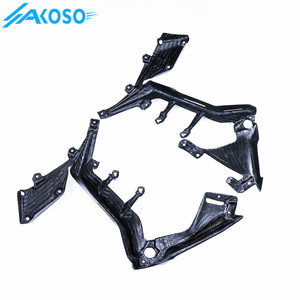 Kits de cuerpo de carenado de motocicleta de fibra de carbono seco AKOSO, cubierta de marco de paneles laterales para Honda <span class=keywords><strong>CB650F</strong></span> CBR650F <span class=keywords><strong>2014</strong></span> 2015 2016 2017 2018 - Product Image 6