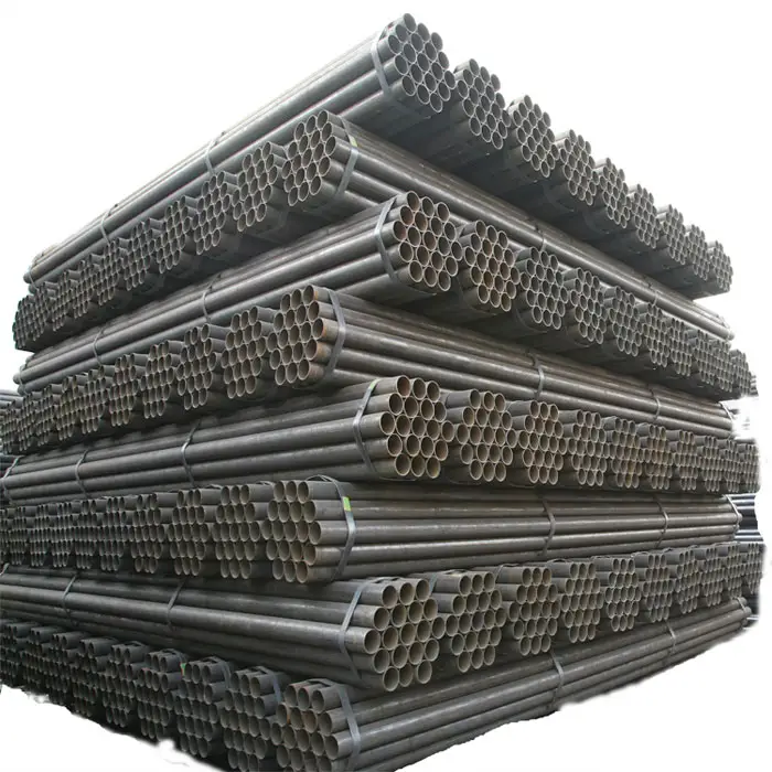 أنابيب فولاذية عالية الدقة من الكربون مقاس 32 بوصة أنابيب مجوفة ملحومة باللون الأسود من الكربون أنابيب فولاذية