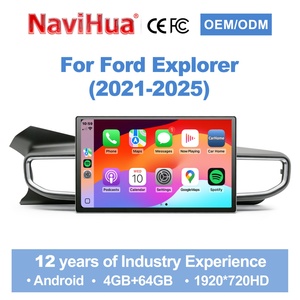 Navihua Android Car Radio 12.5" Touch Screen GPS Navigation DVD Player Stereo Multimedia Audio for Ford Explorer 2021-2025 - Product Image 1