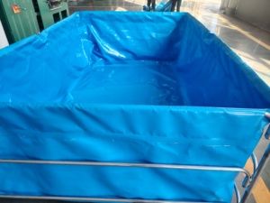 Bâche PVC <span class=keywords><strong>Ronde</strong></span> Grande Taille pour Étang à Poissons, Étanche, pour Aquaculture Biofloc Tilapia RAS, Style Tissé, Revêtement PVC à Motif - Product Image 6