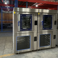 Horno de Convección Eléctrico Comercial con Horno Combinado de Vapor Profoer, 5 y 10 Bandejas, para Hornear Pan y Otros Productos, Horno Rotatorio