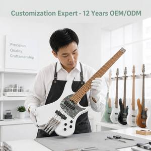 4 <b>String</b> Electric Bass Guitar Maple Neck S-S Pickup Painted Finish Factory Direct Customization OEM ODM - Product Image 3
