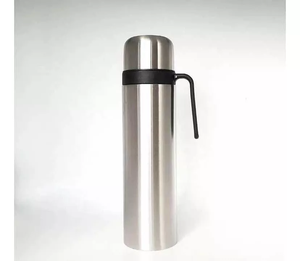 Kit de Termo de Acero Inoxidable de Doble Capa con Media Manija 1 L, Mantiene 24 hs, para <span class=keywords><strong>Mate</strong></span> Paraguayo - Product Image 2