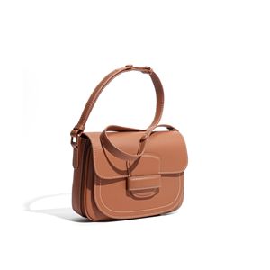 Bolso Bandolera de Cuero Genuino para Mujer, con Correa Única y Cierre Abierto, Personalizable, con Forro de Poliéster - Product Image 6