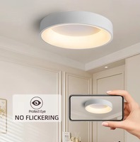 Lustre moderne en plastique à LED pour plafond, IP40, éclairage intérieur pour salon, chambre à coucher, AC 220V, 2000 lumens