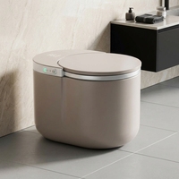 Bouclier de protection intelligent entièrement automatique à clapet pour toilettes, à fixation au sol, sans limite de pression d'eau, drainage en S, télécommande incluse