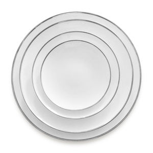 Plaques de service nouées en porcelaine, tarte contemporain, de service, 8 pièces - Product Image 1