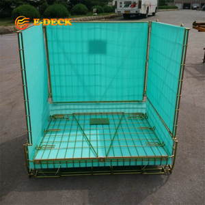 Warehouse Forklift <strong>Transportation</strong> Portable Movable Effective Storage Mesh Steel Collapsible <strong>PET</strong> Preform <strong>Cage</strong> - Product Image 3