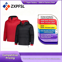 Blouson Bomber Homme Streetwear Demi-Zip Rembourré avec Fermeture Éclair Latérale Coupe-Vent pour l'Automne, Vêtement de Sport Extérieur Personnalisable avec Logo – Vente en Gros