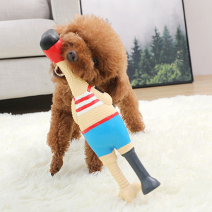 Hoopet – jouet poulet qui crie pour chiots, durable, qui émet des sons, fournitures pour animaux de compagnie, design de dessin animé pour l'intérieur - Product Image 4