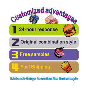 จี้ยางพีวีซีเรืองแสงแบบนิ่ม OEM/ODM สินค้าขายดี อุปกรณ์ตกแต่งการ์ตูน DIY สำหรับรองเท้าแตะและรองเท้าสวมแบบสลิปเปอร์ สำหรับชุดจิบบิทซ์ - Product Image 5