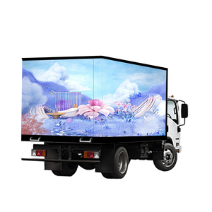 Xe bán tải quảng cáo di động kỹ thuật số 3D với hộp Màn hình hiển thị <span class=keywords><strong>LED</strong></span> ngoài trời cho thiết kế sân khấu Roadshow - Product Image 4