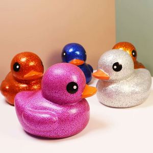 Patitos de Goma Divertidos con Purpurina Multicolor, Ecológicos, Promocionales, de 5 Pulgadas, Personalizados con Logotipo, para Baño, Regalo de Baby Shower - Product Image 2