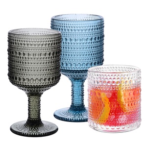 Taza de Vidrio Samyo Vintage con Relieve de Lunares para Beber Té, Café, Postre, Leche, <span class=keywords><strong>Cereal</strong></span>, Desayuno - Product Image 2