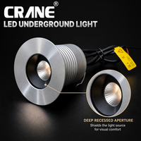 Lumière LED souterraine anti-éblouissement DC12V, encastrée profondément, pour jardin, terrasse, allée, cour, éclairage paysager