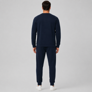 <b>Men's</b> Loungewear cotton <b>pajamas</b> <b>for</b> <b>men</b> Long Sleeve 2 Piece <b>Set</b> Athletic Sweatpants Casual Custom Loungewear Wholesale factory - Product Image 4