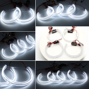 Cristal Semi 2*131mm + 2*146 <span class=keywords><strong>Angel</strong></span> <span class=keywords><strong>Eyes</strong></span> Anneaux Blanc <span class=keywords><strong>E46</strong></span> halo Anneau Lumière - Product Image 5