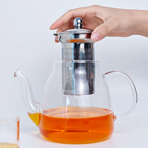 Tetera Moderna Ecológica de Vidrio con Boquilla Larga de 600~1200 ml, Tapa con Filtro de Acero Inoxidable 304, Jarra Resistente al Calor para el Hogar - Product Image 4