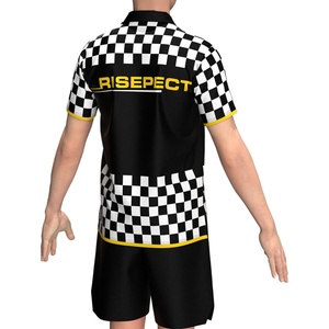 เสื้อเจอร์ซีย์แข่งรถแบบสั่งทำพิเศษพร้อมโลโก้แบบซับลิเมชั่น เสื้อยืดขี่มอเตอร์ไซค์ เสื้อโปโลบริษัทมอเตอร์ไซค์ - Product Image 6