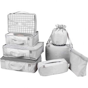 Bolsa de Viaje Plegable de Gran Capacidad con Cierre Retráctil, Impermeable y Resistente, Compresión al Vacío, para Uso en Sala de Estar, Material Oxford - Product Image 1