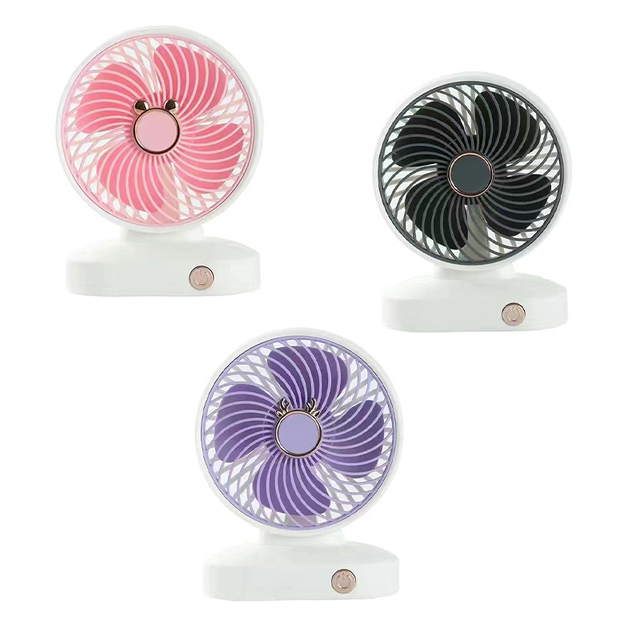 Hot Selling Mini Portable Desk Battery Fan Rechargeable for Kids