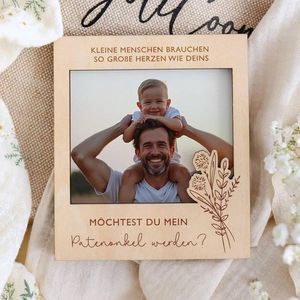 Book Photo Album Frame vorresti essere la mia madrina/il mio padrino/damigella d'onore cornice per immagine comune - Product Image 1