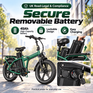 จักรยานไฟฟ้า QMWHEEL F30 Pro UK ขายส่ง จักรยานไฟฟ้ายางโต 20 นิ้ว 250W 48V 45Ah พับได้ ระยะทางไกล - Product Image 4
