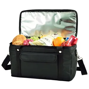 고품질 42 캔 용량 세미 강성 접을 수있는 누설 방지 절연 쿨러 점심 피크닉 가방 절연 쿨러 가방