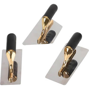 Herramientas de construcción chapadas en oro, acabado de paneles de yeso, paletas de yeso, masilla de hormigón, paleta de yeso Tig de acero inoxidable - Product Image 2