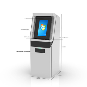 Màn hình cảm ứng đa chức năng tự dịch vụ ngân hàng ATM Máy <span class=keywords><strong>kiosk</strong></span> với tiền mặt Dispenser - Product Image 3