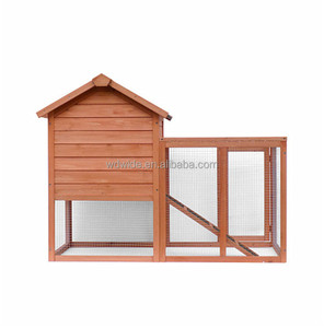Casa di animali domestici in legno pollaio gabbie di pollo all'aperto conigliera gabbia di gallina con porta di sfiato - Product Image 4