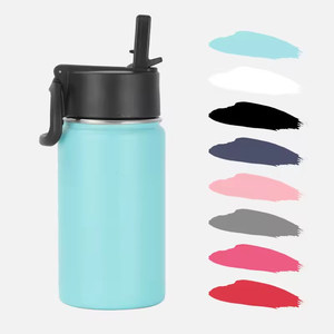 Custom Logo 12oz Stainless Steel Insulated Kids Sport Water <b>Bottle</b> Double Wall Vacuum Tumbler Leakproof Reusable <b>Flask</b> - Product Image 3